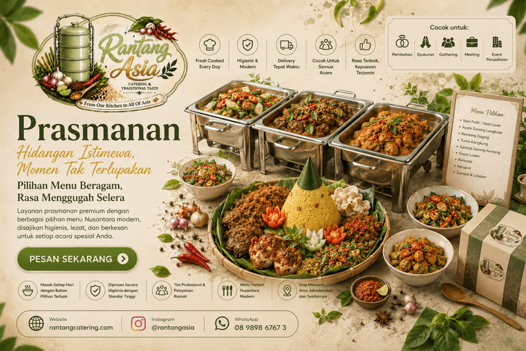 Rantang Asia | Catering Harian Modern & Solusi Makanan Nusantara