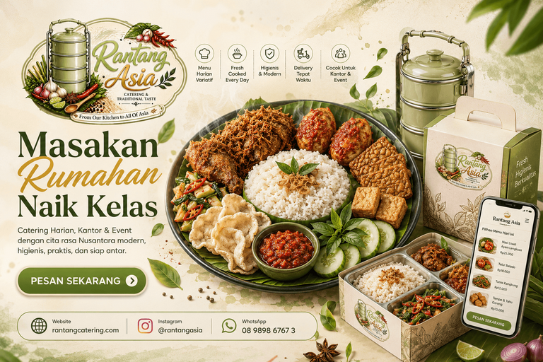 Rantang Asia | Catering Harian Modern & Solusi Makanan Nusantara